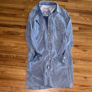 Women’s Blue Button-Up Dress